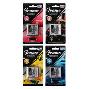 NEW GALAXY Ароматизатор на дефлектор Frame, бабл гам, ваниль, океан, парфюм (10702070/200522/3156712