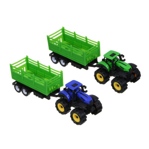 ИГРОЛЕНД Мой первый мини-трактор с прицепом, инерция, РР, 27,6х11х8,2см, 2 дизайна (10702070/040925/
