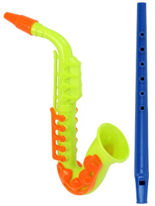 Набор музыкальных инструментов (флейта и саксофон), в пакете (Арт.ИК-0938)