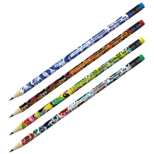 Карандаш ч/г Berlingo /Traditional/ HB, круглый, заточен., с ластиком, ассорти