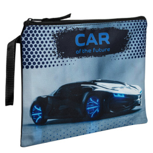 Папка для тетрадей BRAUBERG А5, 1 отделение, полиэстер, на молнии, с ручкой, /Future/, 270975