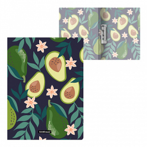 Папка с боковым зажимом пластиковая ErichKrause® Avocado Dusk, А4 (в пакете по 4 шт.)