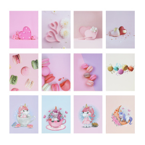 ЮНИLOOK Зеркало настольное, трансформер, картон, 13,5x17,2см, 12 цветов (10013160/150625/5260739, Ки