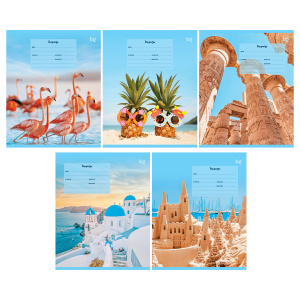 Тетрадь 18л., клетка BG /Holidays/, выб.лак Т5ск18_вл 60294