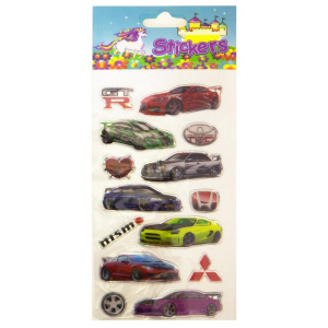 YL-Н3 Стикеры детские объемные 13х17.0 см, пленка PVC, мягкий пластик. Ассорти.