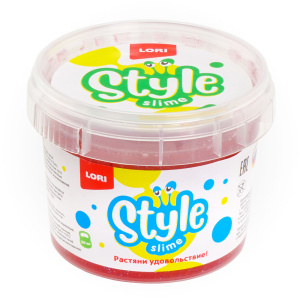 Сл-007 STYLE SLIME блестящий /Красный с ароматом клубники/, 120мл.