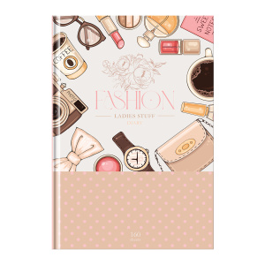 Ежедневник недатированный А5, 160л., 7БЦ, BG /Дамские штучки/, глянцевая ламинация