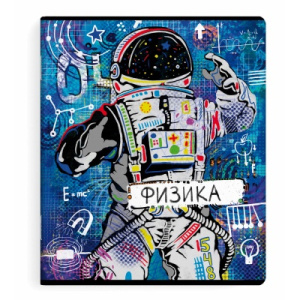 Тетрадь предметная арт. 60476/ 5 /ГРАФФИТИ/ ФИЗИКА /48 л., А5+, вн.блок - клетка, белый офсет, мягки