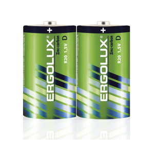 Батарейка Ergolux  R20  SR-2 (1,5В)