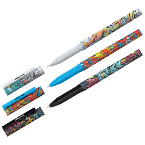 Ручка шариковая Berlingo /Funline XL. StreetArt/ синяя, 0,7мм, грип, рисунок на корпусе, ассорти CBp
