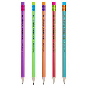 Карандаш ч/г Berlingo /Fuze/ HB, трехгранный, заточен., с ластиком, ассорти BP00865 (10702070/030124