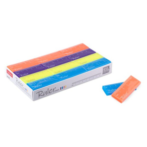 Ластик PVC Hatber  Ruler в картонной Дисплей-витрине
