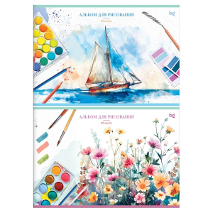 Альбом для рисования 32л., А4, на скрепке BG /Краски/, эконом АР4ск32 62633