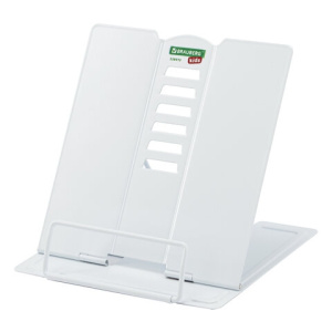 Подставка для книг и учебников BRAUBERG KIDS mini /White/, регулируемый угол наклона, металлическая,