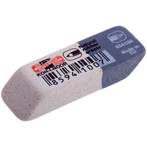 Ластик Koh-I-Noor /Sanpearl/ 80, скошенный, комбинированный, натуральный каучук, 41*14*8мм 654108000