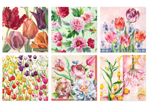 /Love2art/   Салфетки бумажные ассорти   SDS №89   33 x 33   6 шт. /Время весны/ (10131010/260222/31