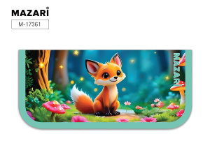 Пенал односекционный ЛИСА, 190*90 мм, ламинированный картон, ОПП-пакет