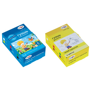 Гуашь Гамма /Юный художник NEW/, 06 цветов, 17,5мл, картон. упаковка 221009