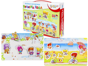 BRIGHT KIDS. Весёлые магнитики. ВРЕМЕНА ГОДА Арт. (ИН-7611)