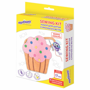 Набор для шитья сумочки из фетра /Кексик/, ЮНЛАНДИЯ, 664495