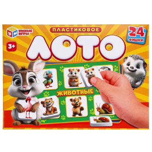Животные. IQ-лото. 138х189х32 мм. Умные игры в кор.24шт