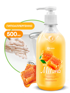 Milana Жидкое крем-мыло /Молоко и мед/ с дозатором 500 мл