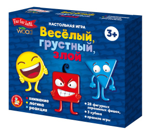 Игра настольная деревянная /Весёлый грустный, злой/ Far far land Wood