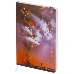 Записная книжка А6 80л. ЛАЙТ, кожзам, Greenwich Line /Power of nature/, с резинкой, тиснение фольгой