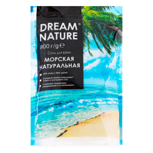 Соль для ванн с пеной Dream Nature /Морская натуральная/ 900 г