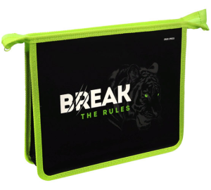 Папки для тетрадей на молнии сверху А5 ДИКИЕ ЖИВОТНЫЕ (ПТ-2216) картон + пластик