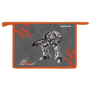 Папка д/тетрадей 1 отд. А5 РОБОТЫ 235х190х50 молния пластик