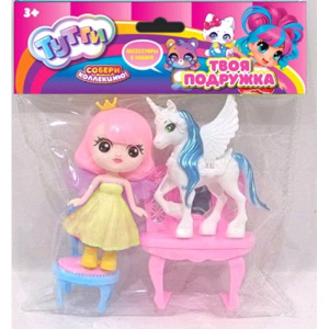 Кукла 10 см, с набором аксессуаров, в пакете Тутти в кор.2*144шт