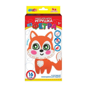 Игрушка из фетра Лисичка МУЛЬТИ АРТ в кор.66шт