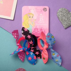 Резинка для волос /Бантик/ (набор 5 шт) бант, микс 3000213 (10702070/170922/3308613, Китайская Народ