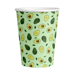 Набор бумажных стаканов Авокадо-2, 6 шт*250 мл
