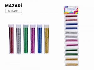 Набор блёсток декоративных, 12 шт., 6 цв. (золотой, красный, синий, зеленый, серебристый, фиолетовый