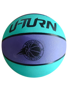 Мяч баскетбольный, размер 7, зелёно-фиолетовый, окружность 75-77 см, 600 г(арт.МБ-9421)
