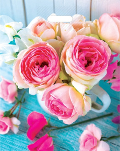 Пакет полиэтиленовый /Нежные розы/ (36,5смх48см) ПП-7343