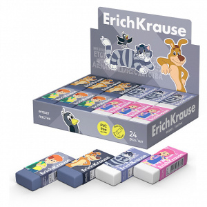 Ластик ErichKrause Простоквашино (в коробке по 24 шт.)