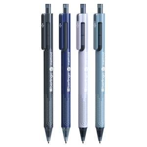 Ручка шариковая автоматическая Berlingo /Method/ синяя, 0,7мм, корпус ассорти CBp_07520 (10702070/12