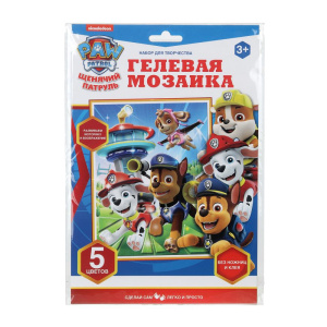 Гелевая мозаика 17x23 см Щенячий Патруль МУЛЬТИ АРТ в кор.100шт