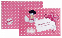 Папка Свидетельство о рождении  /Аист/  275x197 мм