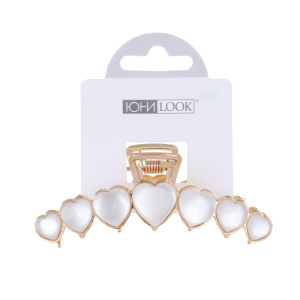 ЮНИLOOK Краб для волос, 7,5см, металл, пластик, 1 дизайн, ACS-93 (10702070/170624/3209800, Китайская