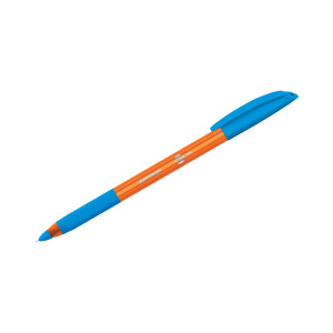 Ручка шариковая Berlingo /Skyline/, светло-синяя, 0,7мм, игольчатый стержень, грип CBp_07130