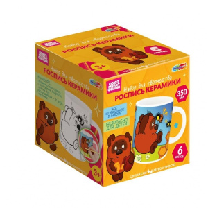 Набор д/дет тв-ва кружка для росписи винни-пух СОЮЗМУЛЬТФИЛЬМ МУЛЬТИ АРТ в кор.24шт