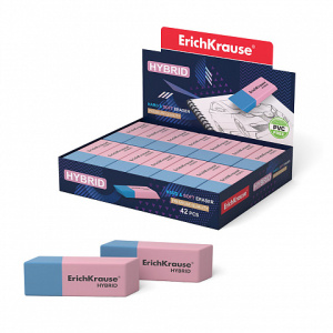 Ластик ErichKrause® Hybrid (в коробке по 42 шт.)