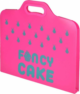 Папка для школьных тетрадей пластиковая арт. 60457/ 40 ЗАЙКА КАПКЕЙК (полипропилен, формат А4, 35х27