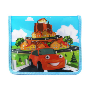 DV-2698-05 Папка для тетрадей  А5 на молнии с рисунком /Машинка/ /Darvish/