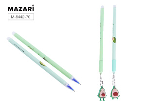 Ручка гелевая со стир. чернилами COOL, СИНЯЯ, игольчатый пиш. узел 0.5 мм, пластиковый корпус, 4 диз