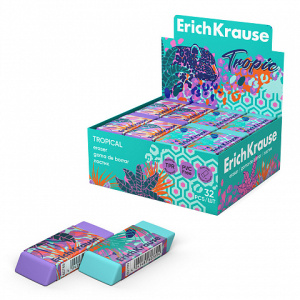 Ластик ErichKrause Tropical (в коробке по 32 шт.)